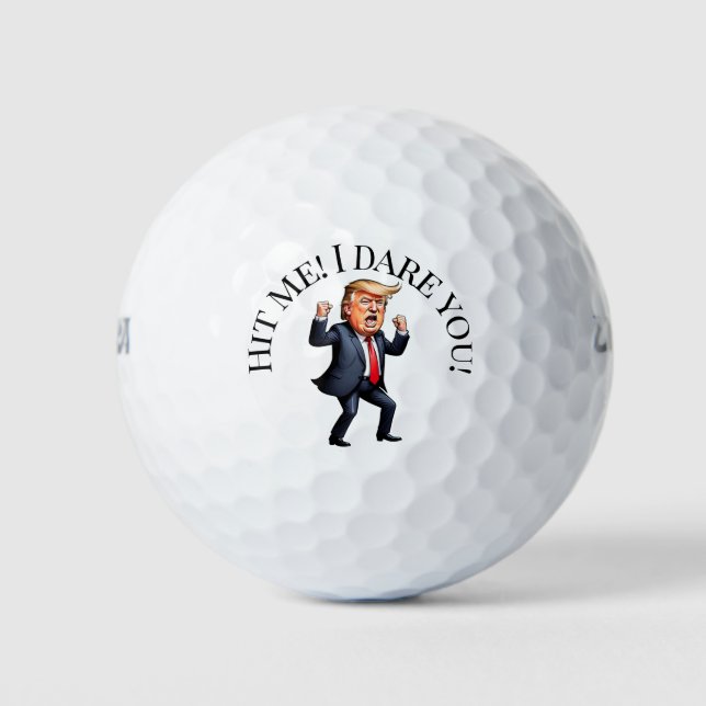 Balles De Golf Personnaliser la danse de Trump (Devant)