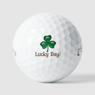 Balles De Golf Personnaliser Lucky Day ! Balls de golf shamrock