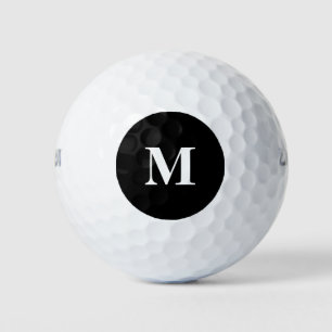 Balles De Golf Personnaliser simple Noir couleur solide