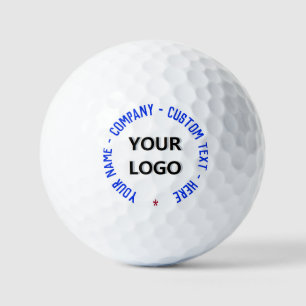 Balles De Golf Personnalisez votre logo et vos timbres texte Boul