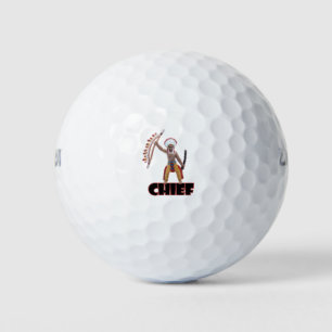 Balles De Golf Personnalité en chef des tribus amérindiennes
