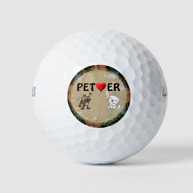 Balles De Golf Pet Lover Golf Ball (Devant)