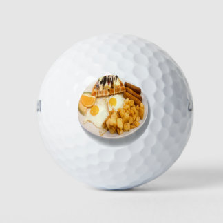 Balles De Golf Petit-déjeuner avec gaufres