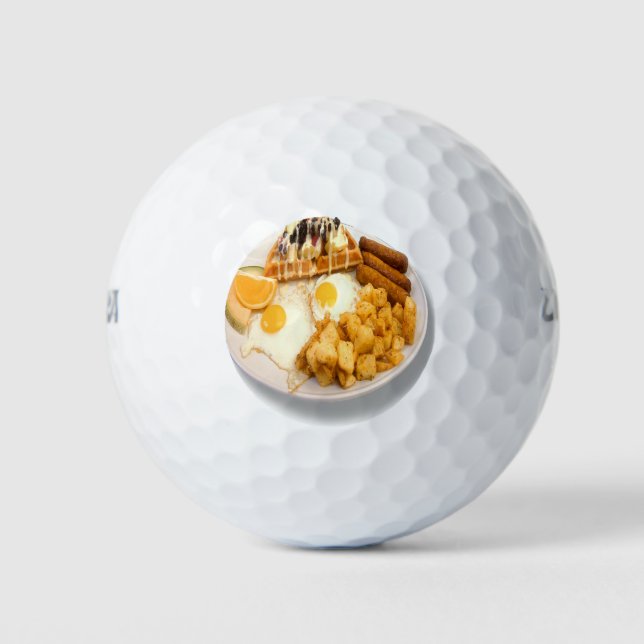 Balles De Golf Petit-déjeuner avec gaufres (Devant)