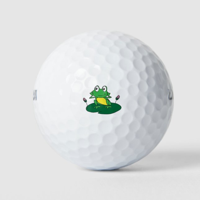Balles De Golf Petite grenouille verte illustration (Devant)