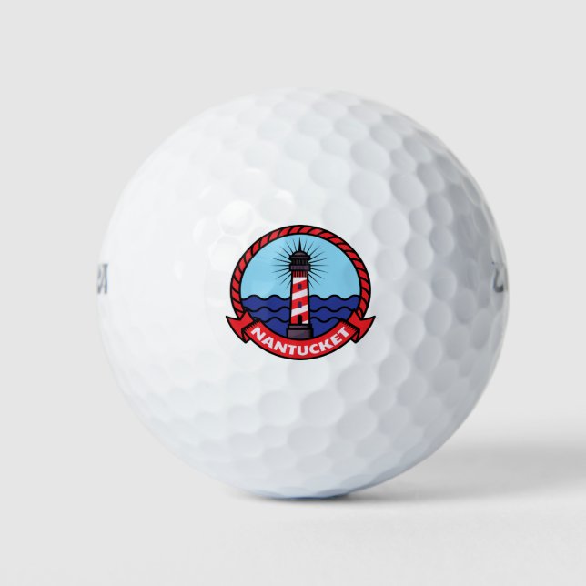 Balles De Golf Phare de Nantucket Maine (Devant)
