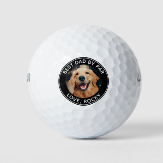 Balles De Golf Photo Chien Personnalisé Meilleur Papa Par Par Bla