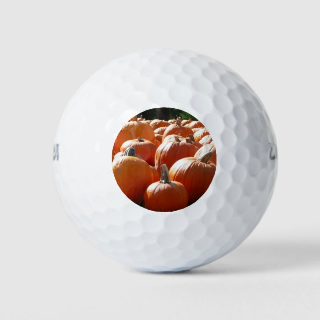 Balles De Golf Photo citrouille pour automne, Halloween ou Thanks (Devant)