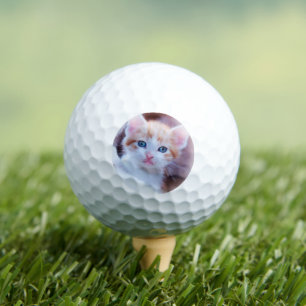 Balles De Golf Photo de chat de compagnie moderne personnalisé