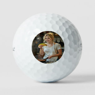 Balles De Golf Photo de tacos à manger Personnaliser Personnalisa