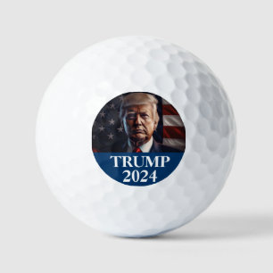 Balles De Golf Photo Donald Trump - Boules de golf du président