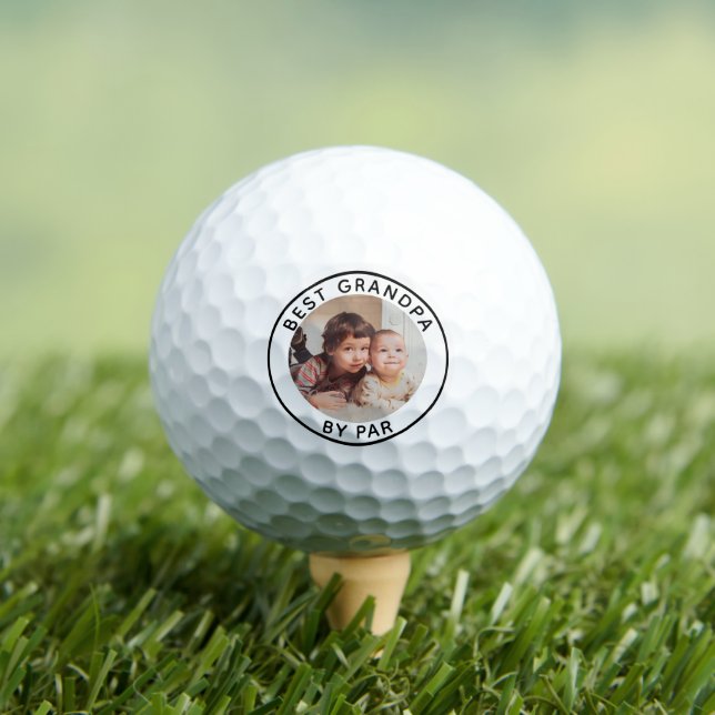 Balles De Golf Photo et texte Meilleur grand-père personnalisé pa (T-shirt Insitu)