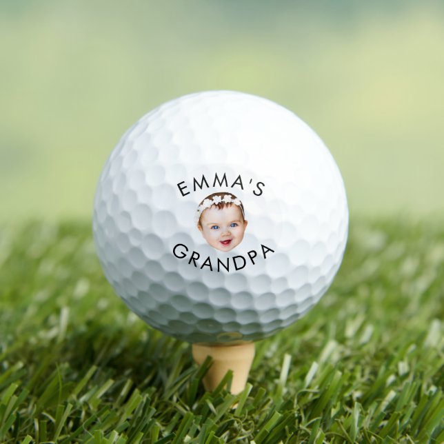 Balles De Golf Photo personnalisée Face Maman Grand-mère Grand-pè (T-shirt Insitu)