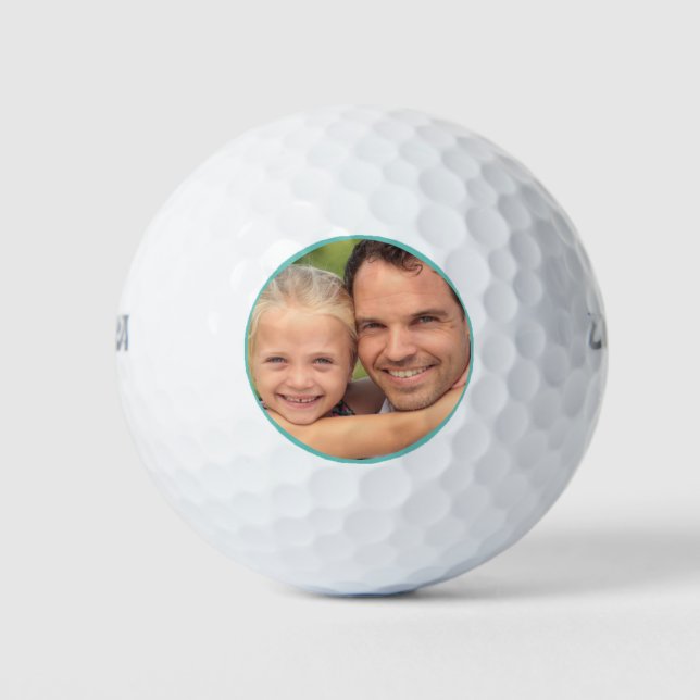 Balles De Golf Photo personnalisée Tamplate (Devant)