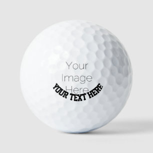 Balles De Golf Photo personnalisée – Texte personnalisé