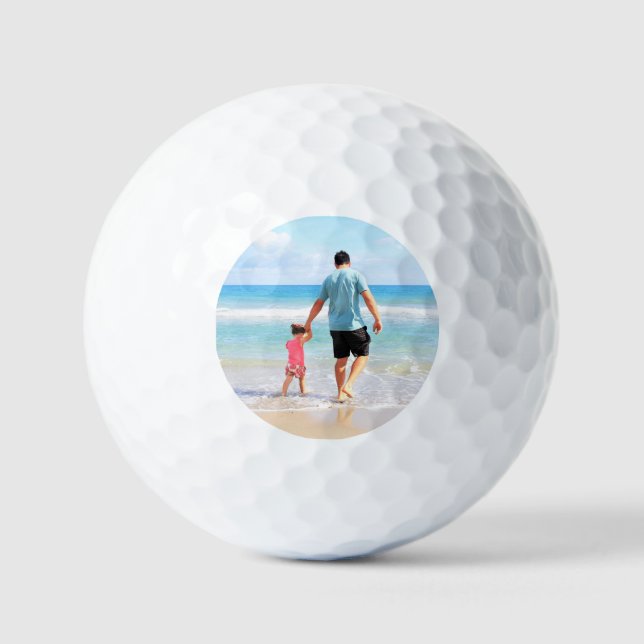 Balles De Golf Photo personnalisée - Votre propre design - Meille (Recto)