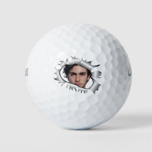 Balles De Golf Photo Vintage personnalisée moderne dans un trou