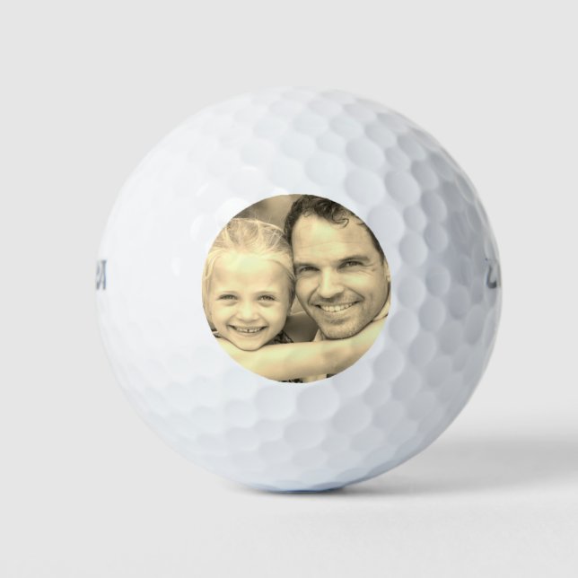 Balles De Golf Photographie personnalisée avec filtre de Sepia (Devant)