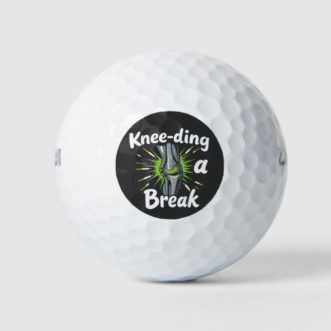 Balles De Golf Pièce du genou Une rupture drôle de remplacement d (Devant)