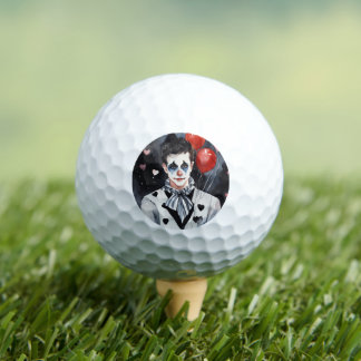 Balles De Golf Pierrot noir et blanc