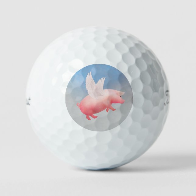 Balles De Golf Pig volant (Recto)