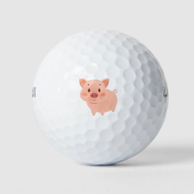 Balles De Golf Piggy Cute (Devant)