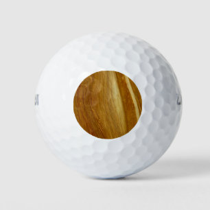 Balles De Golf Pine Wood II Faux Texture en bois