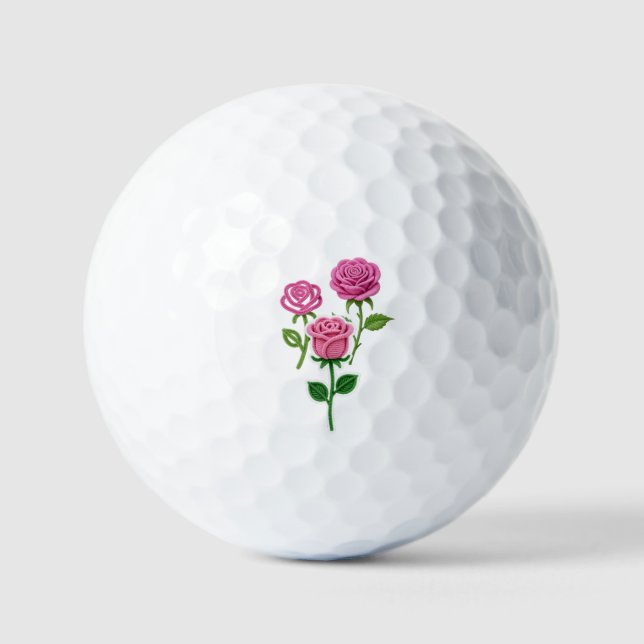 Balles De Golf Pipe Cleaner Flower (Recto)