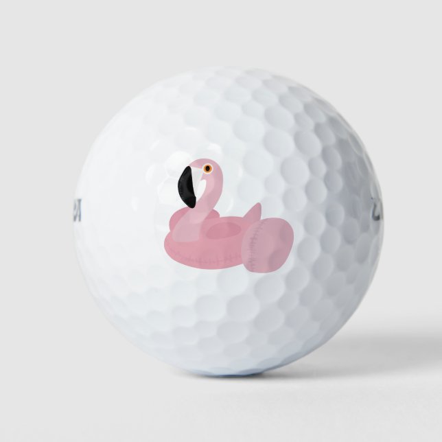 Balles De Golf Piscine d'été Flamant rose rose Flottant Golf Ball (Devant)