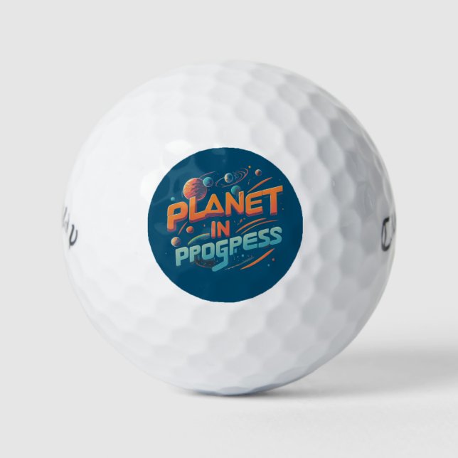 Balles De Golf Planète en cours (Devant)
