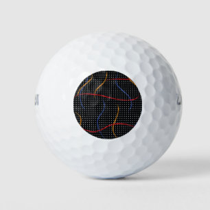 Balles De Golf Plaque et points de peinture rétro