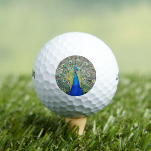 Balles De Golf Plumage bleu Peacock