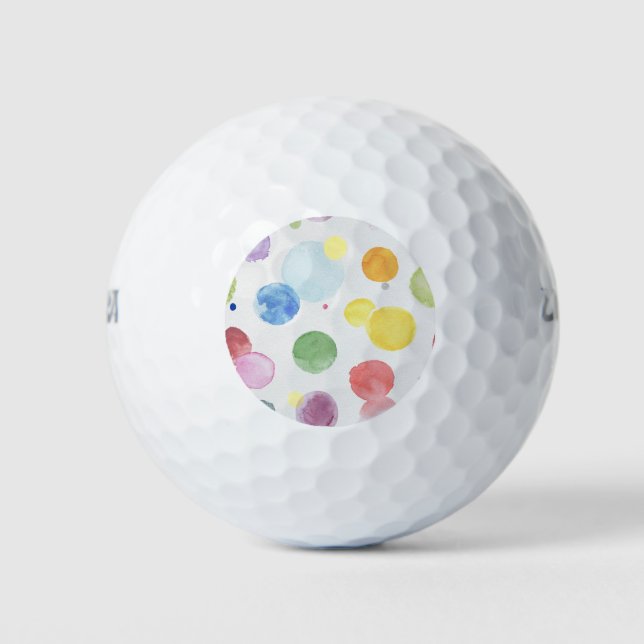 Balles De Golf Points aquarelle 1 (Devant)