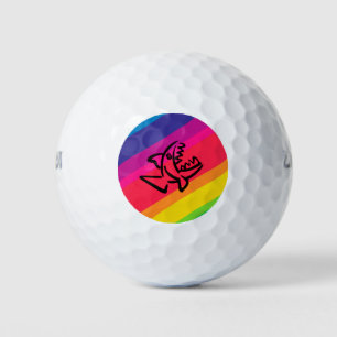 Balles De Golf Poisson arc-en-ciel