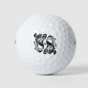 Balles De Golf Poisson Symbole et signe Zodiac Poisson