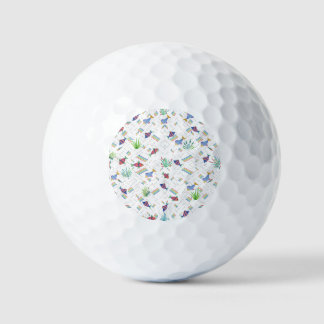 Balles De Golf Poissons et plantes dans l'étang