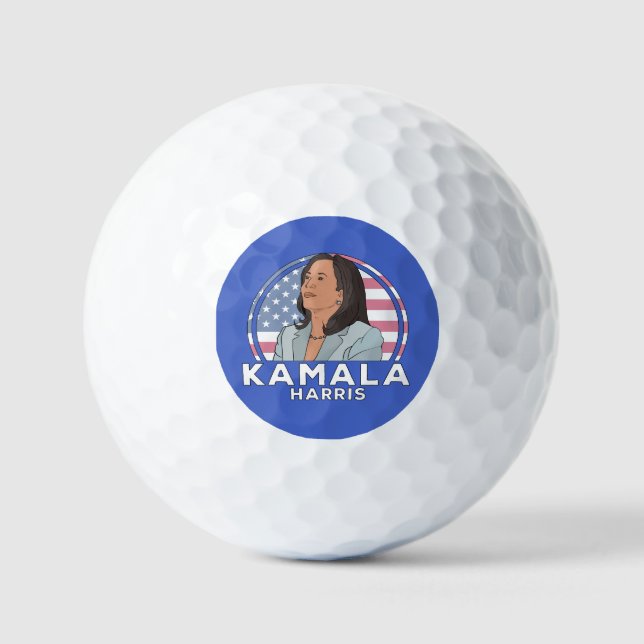 Balles De Golf Politique Kamala Harris (Recto)