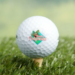 Balles De Golf Polynésie française Île Pacifique Souvenir Vintage