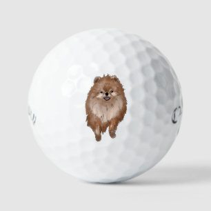 Balles De Golf Pomeranian Dog