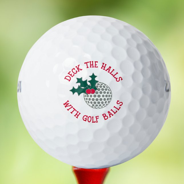 Balles De Golf Pont Les Halls Avec Balls De Golf | Noël (Créateur téléchargé)