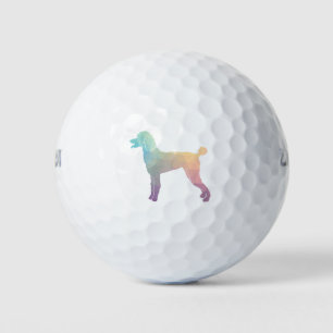 Balles De Golf Poodle Geo Silhouette Pastel