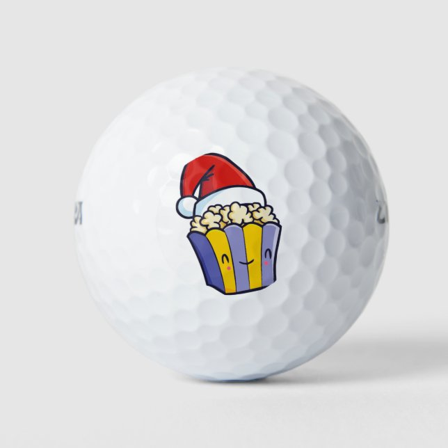 Balles De Golf Pop corn de Noël (Devant)