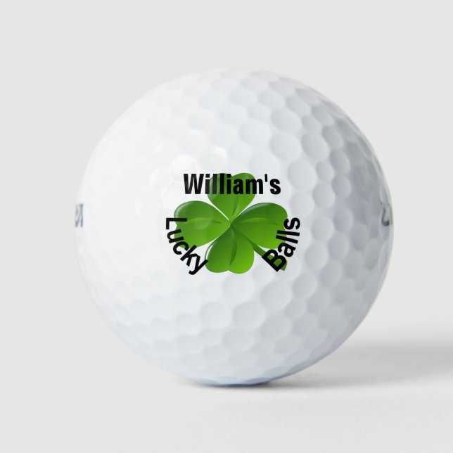Balles De Golf Porte-feuille personnalisée Lucky (Devant)