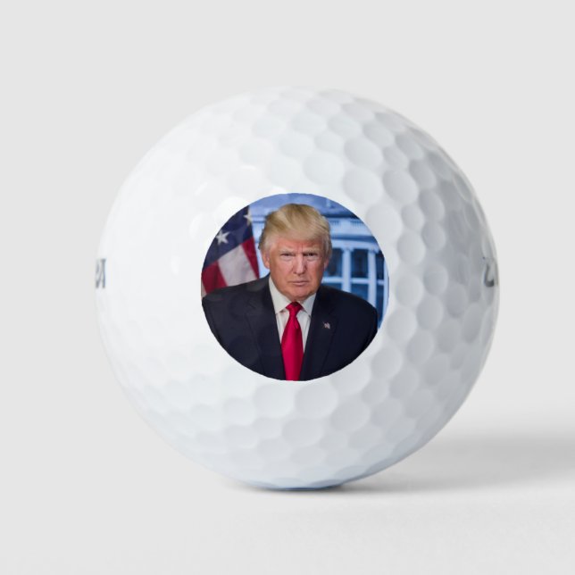 Balles De Golf Portrait officiel de Donald Trump (Devant)
