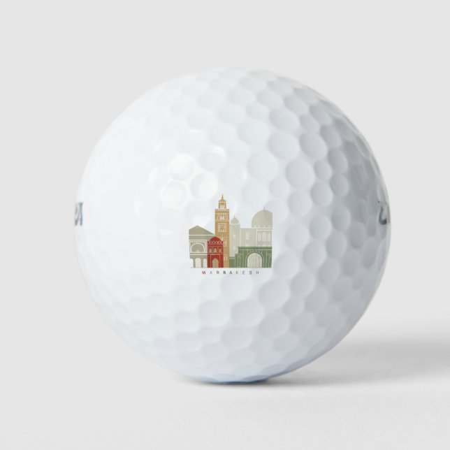 Balles De Golf Poster de l'horizon de Marrakech (Devant)