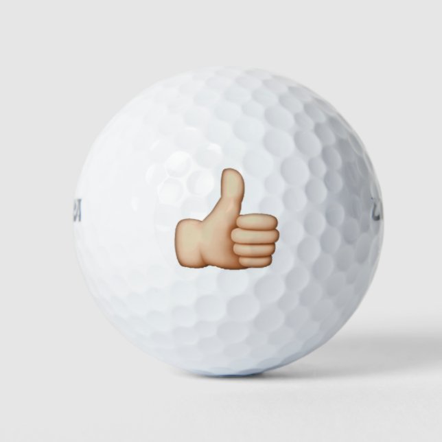 Balles De Golf Pouce vers le haut - Emoji (Devant)