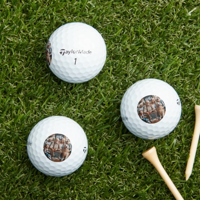 Balles De Golf Premier chien de Fête des pères Granda | Boules de (Herbe in situ)