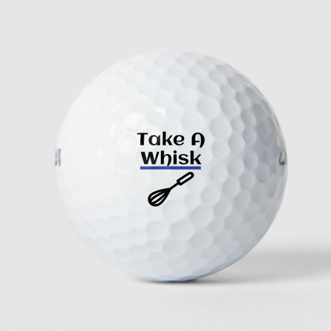 Balles De Golf Prendre Un Whisk Baking Pun Cuisine Cadeau Drôle (Devant)