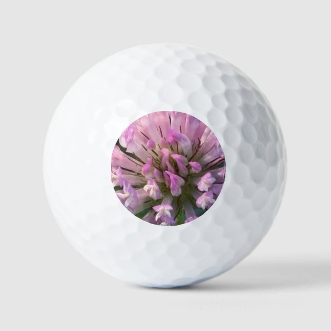 Balles De Golf Pretty Clover Flower  (Recto)