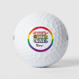 Balles De Golf Pride mois LGBT avec arc-en-ciel né cet gay